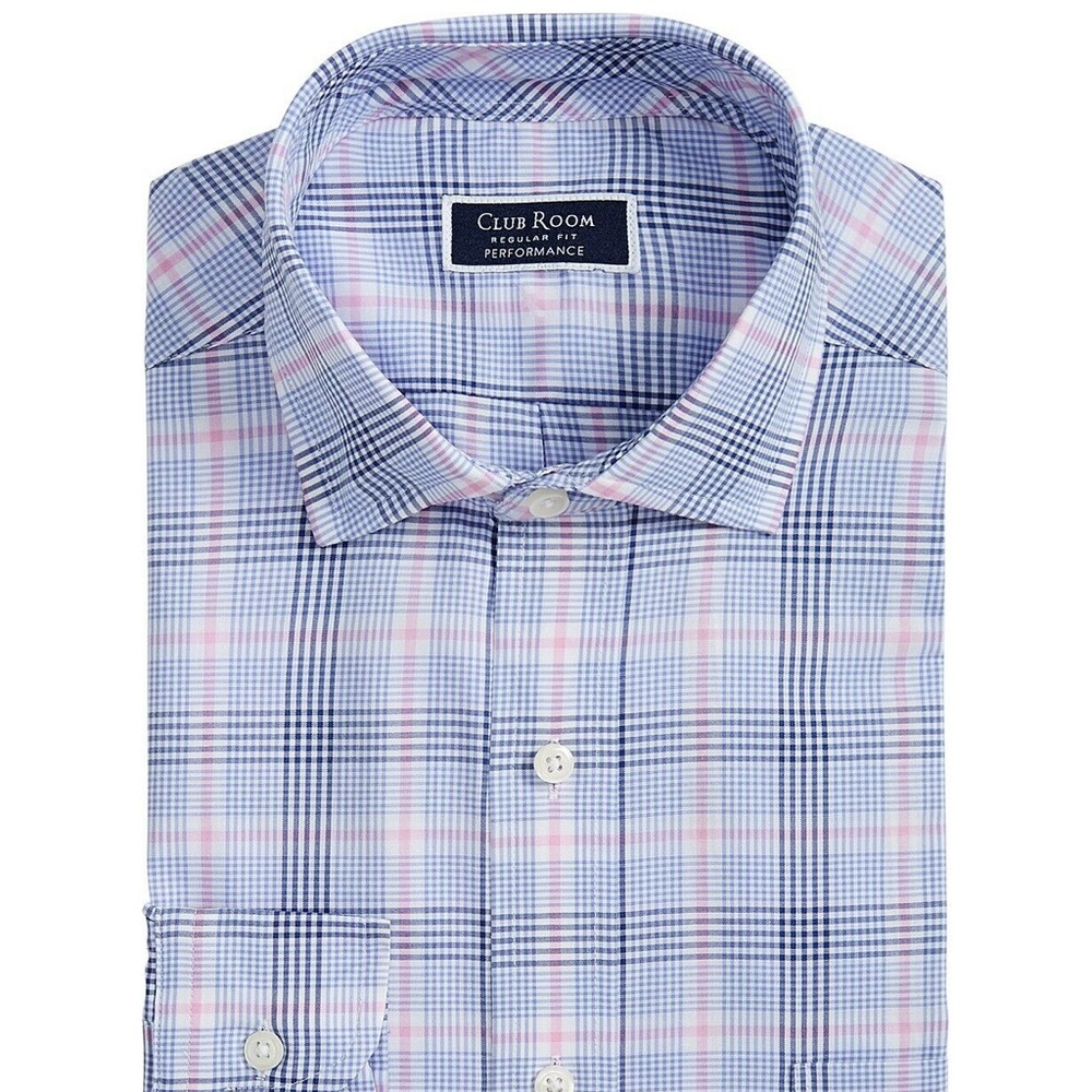 Men’s Plaid Dress or Casual Shirt